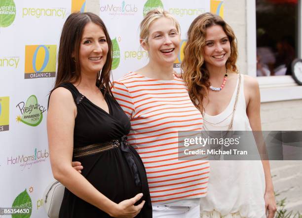 Anna Getty, Kelly Rutherford and Josie Maran arrive to the 2nd Annual "Motherhood Begins Now" kick off party in conjunction with pregnancy awareness...