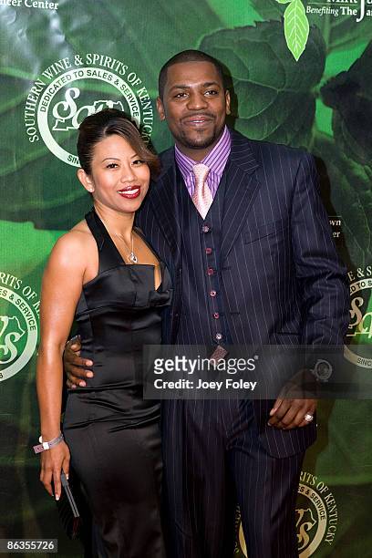 Actor Mekhi Phifer and his fiancee Oni Souratha attend the 2009 Mint Jubilee Derby Eve Gala at the Galt House Hotel & Suites on May 1, 2009 in...