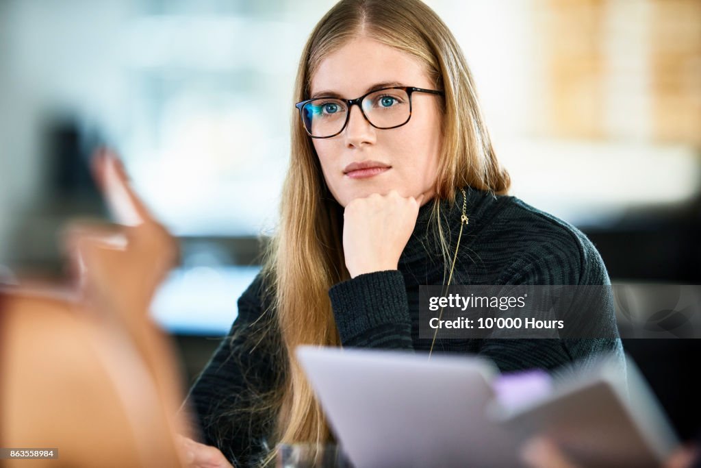 Woman in modern office