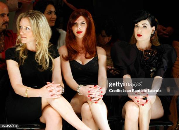 Dita Von Teese attends the Genlux Magazine's BritWeek Designer Of The Year Fashion Show And Awards on held at the Pacific Design Centre on May 2,...