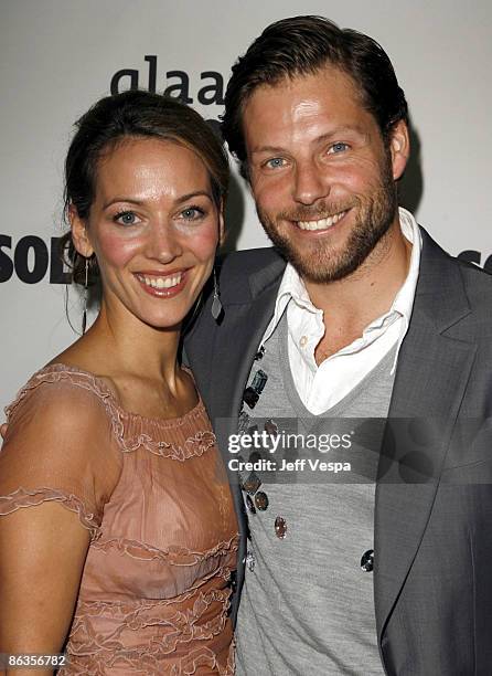 Jamie Bamber and Kerry Norton