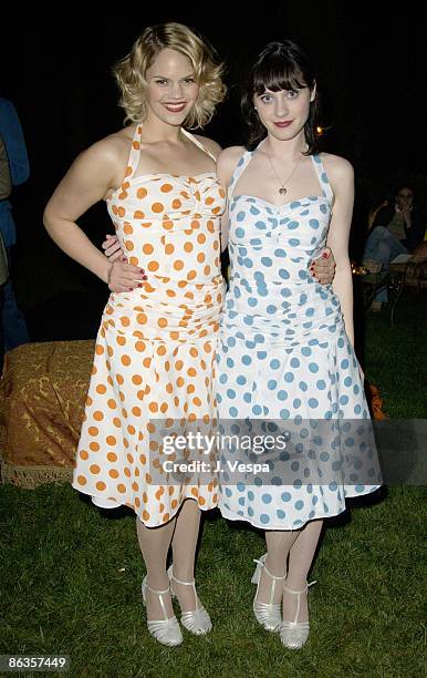 Samantha Shelton and Zooey Deschanel