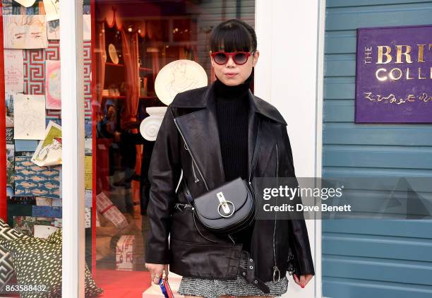 Leaf Greener attends the opening of the new Bicester Village, and the launch of the British Collective at Bicester Village on October 20, 2017 in...