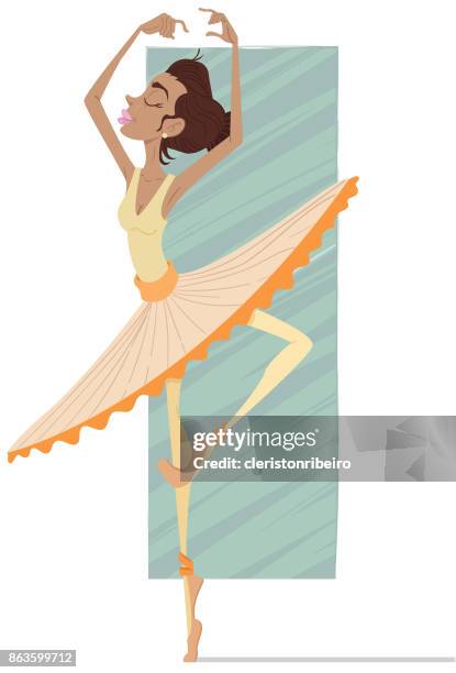 ballerina - balinese dancing stock illustrations
