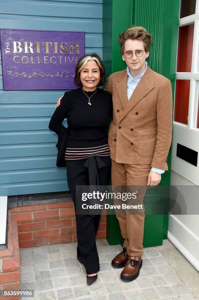 Value Retail Management Chair Desiree Bollier and Luke Edward Hall at the opening of the new Bicester Village, and the launch of the British...