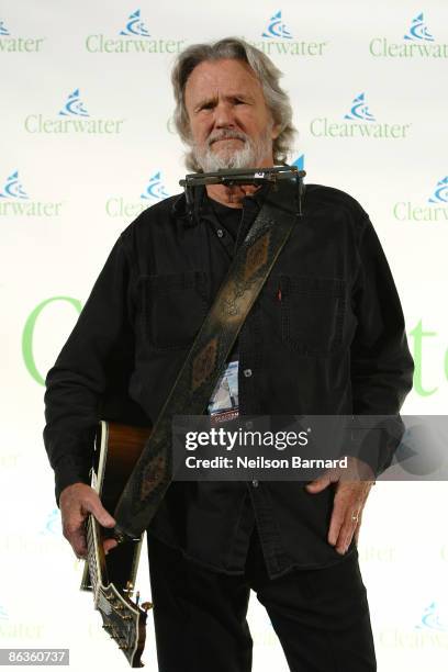 Actor and musician Kris Kristofferson attends the clearwater Benefit Concert Celebrating Pete Seeger's 90th Birthday at Madison Square Garden on May...