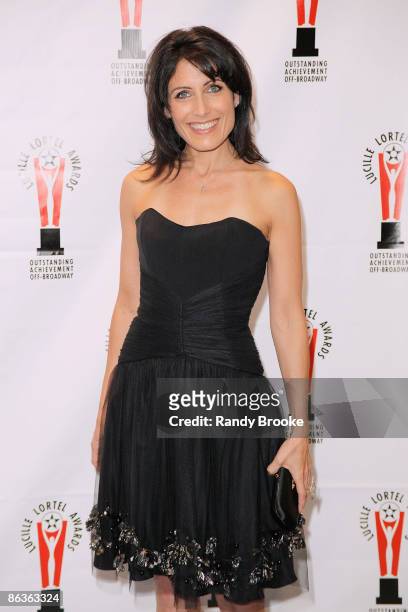 Actress Lisa Edelstein attends the 2009 Lucille Lortel Awards at the Broadway Ballroom inside the Marriott Marquis on May 3, 2009 in New York City.