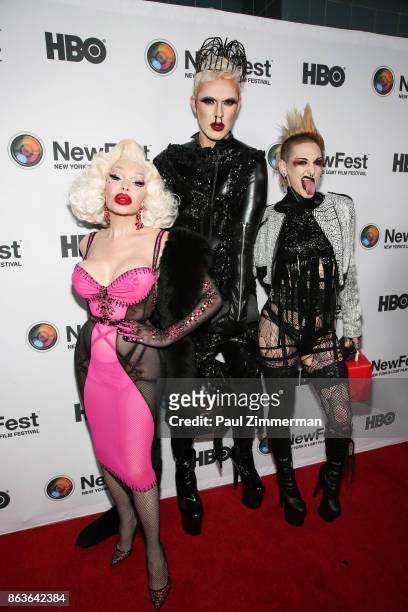 Amanda Lepore attends NewFest 2017 Opening Night - Susanne Bartsch: On Top at SVA Theater on October 19, 2017 in New York City.