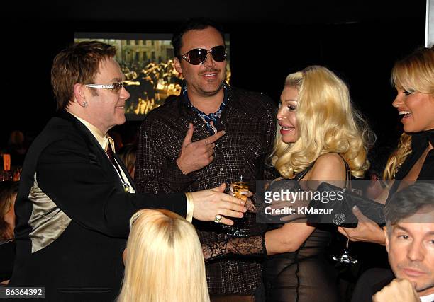 Sir Elton John, David LaChapelle, Amanda Lepore and Pamela Anderson *EXCLUSIVE*