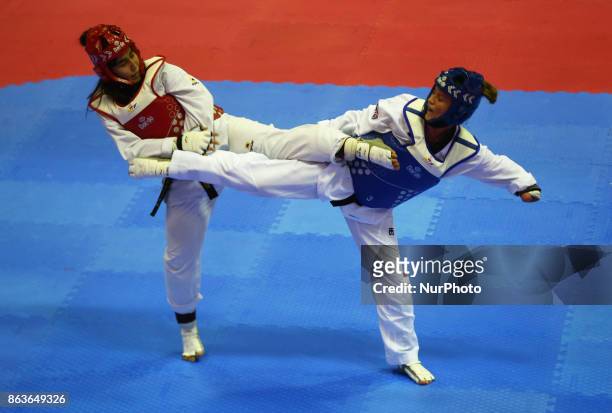 Amy Truesdale of Great Briatain against Seyma Nur Emeksiz of Turkey 44 F +58KG Semi-Final during 7th World Para Taekwondo Championships 2017 at...