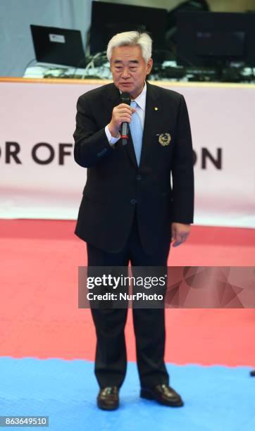 President Cho of Para Taekwondo during 7th World Para Taekwondo Championships 2017 at Copper Box Arena London on 19 Oct 2017