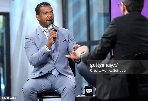 Actor and TV personality Alfonso Ribeiro discusses the show "AFV" at Build Studio on October 20, 2017 in New York City.