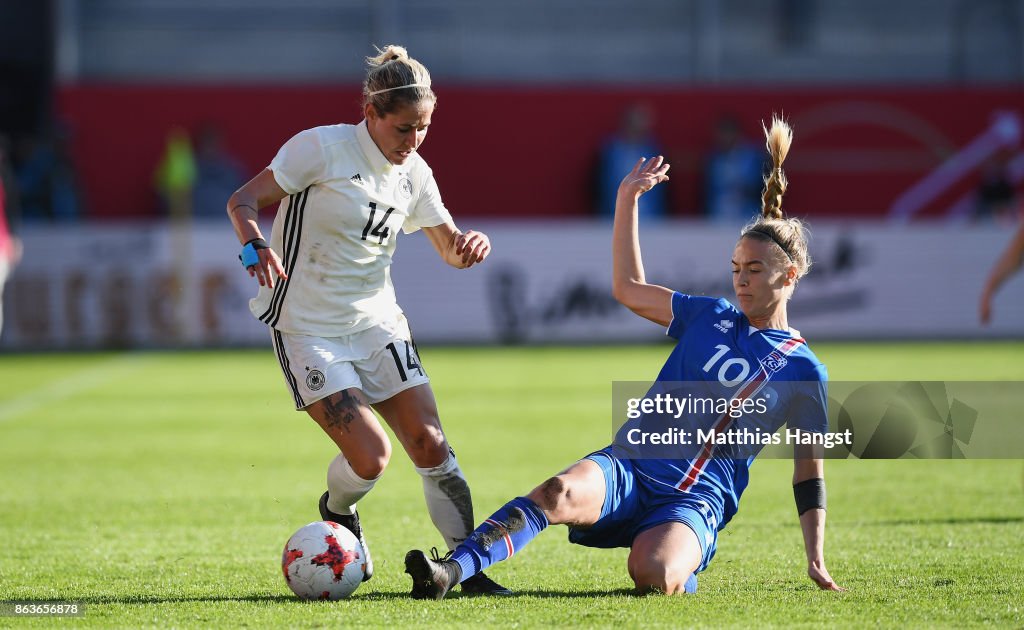 Germany Women's v Iceland Women's - 2019 FIFA Women's World Championship Qualifier