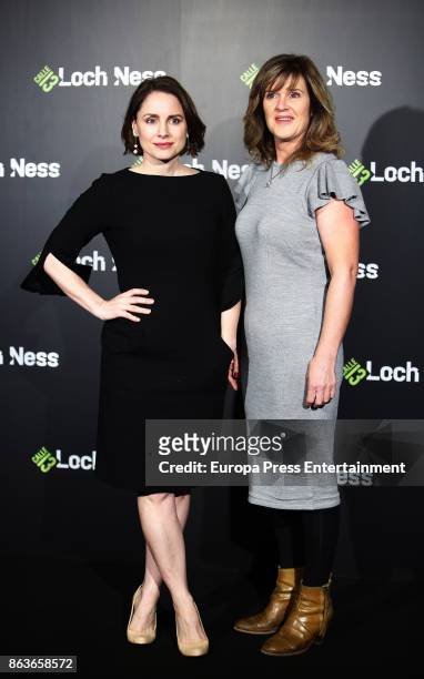 Laura Fraser and Siobhan Finneran attend a photocall for 'Loch Ness' at the Santo Mauro Hotel on October 20, 2017 in Madrid, Spain.