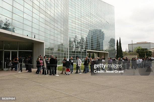 General view of atmosphere at "Simply Believe": A Celebration Of Charles "Mask" Lewis Jr. Held at The Crystal Cathedral on April 14, 2008 in Garden...