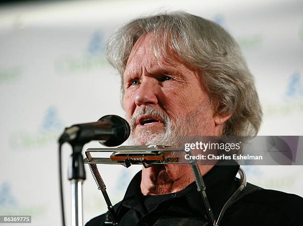 Singer/songwriter Kris Kristofferson attends the Clearwater Benefit Concert Celebrating Pete Seeger's 90th Birthday at Madison Square Garden on May...