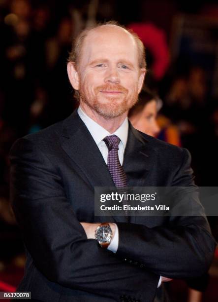 Director Ron Howard attends the world premiere of 'Angels & Demons' at Auditorium Parco Della Musica on May 4, 2009 in Rome, Italy.