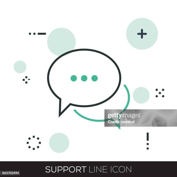 support line icon - sign language computer stock illustrations