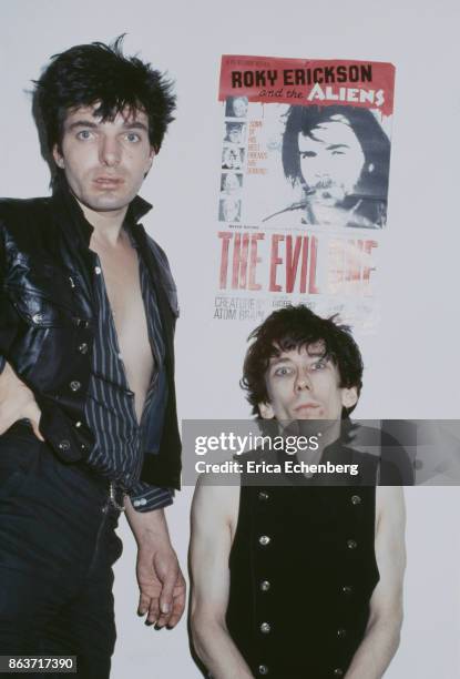 Brian James and Stiv Bators of Lords of the New Church, west London, London, 1982.