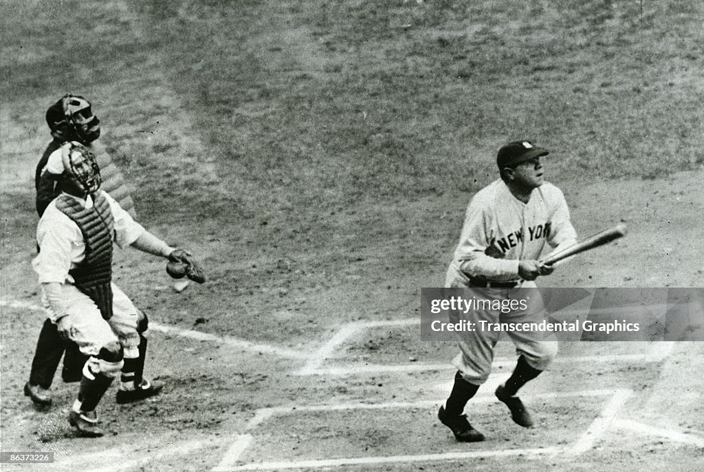 Babe Ruth Hits One Out
