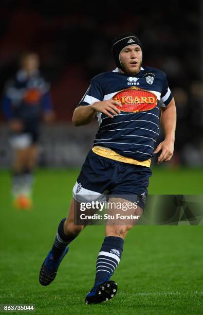 Agen player Clement Martinez in action during the European Rugby Challenge Cup match between Gloucester Rugby and Agen at Kingsholm on October 19,...