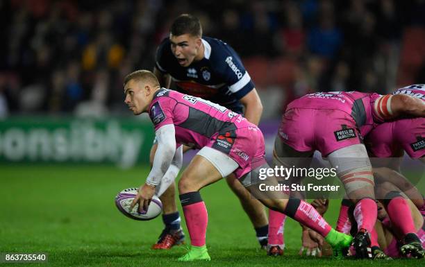 Gloucester player Ben Vellacott in action during the European Rugby Challenge Cup match between Gloucester Rugby and Agen at Kingsholm on October 19,...