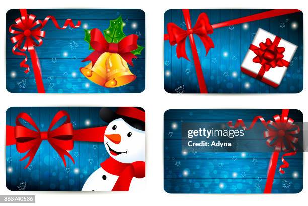 christmas card - rustic wood table stock illustrations