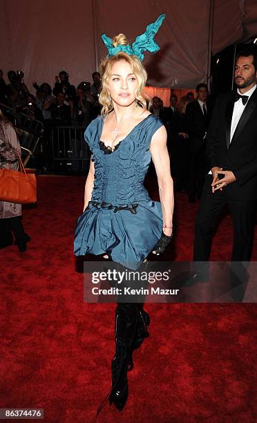 Madonna attends "The Model as Muse: Embodying Fashion" Costume Institute Gala at The Metropolitan Museum of Art on May 4, 2009 in New York City.