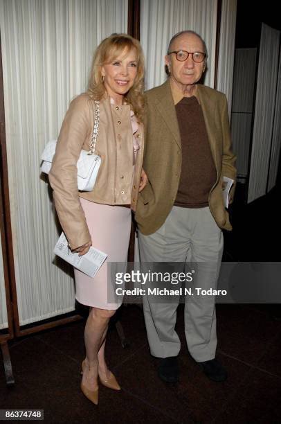 Elaine Joyce and Neil Simon attend the 25th Anniversary of Creative Alternatives of New York at the Loeb Central Park Boathouse on May 4, 2009 in New...