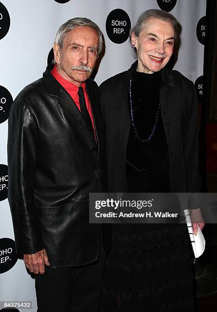 Actors Edward Albee and Marian Seldes attend the 2009 Soho Rep's Spring Gala at the Park on May 4, 2009 in New York City.