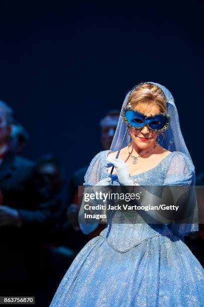 American mezzo-soprano Joyce DiDonato performs at the final dress rehearsal prior to the season premiere of the Metrpolitan Opera/Cesare Lievi...