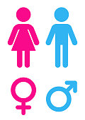 Man and woman - Sign toilet