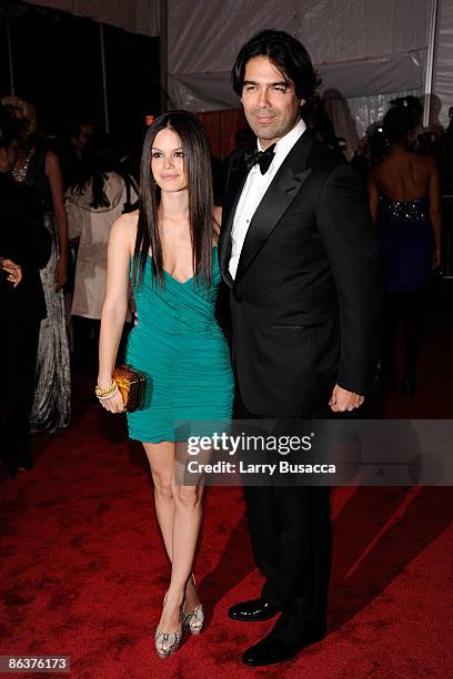 Actress Rachel Bilson and designer Brian Atwood attend "The Model as Muse: Embodying Fashion" Costume Institute Gala at The Metropolitan Museum of...