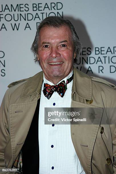 Jacques Pepin attends the 2009 James Beard Foundation Awards Ceremony and Gala at Avery Fisher Hall at Lincoln Center for the Performing Arts on May...