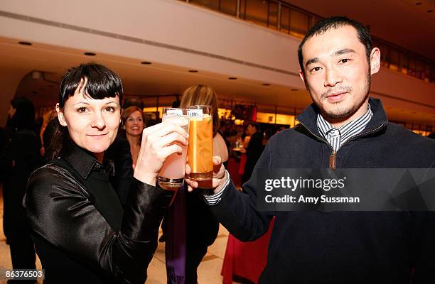 Guests visits the Rums of Puerto Rico booth at The 2009 James Beard Awards Gala at Avery Fisher Hall at Lincoln Center for the Performing Arts on May...