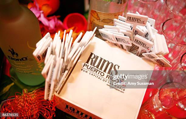 Atmosphere at the Rums of Puerto Rico booth at The 2009 James Beard Awards Gala at Avery Fisher Hall at Lincoln Center for the Performing Arts on May...