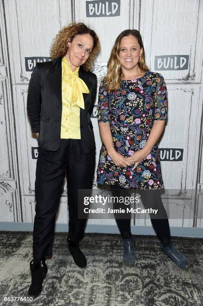 Rachel Grady and Heidi Ewing visit the Build series to discuss the film "One of Us" at Build Studio on October 20, 2017 in New York City.