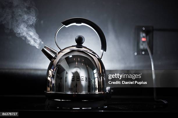 steaming - kettle steam stock pictures, royalty-free photos & images