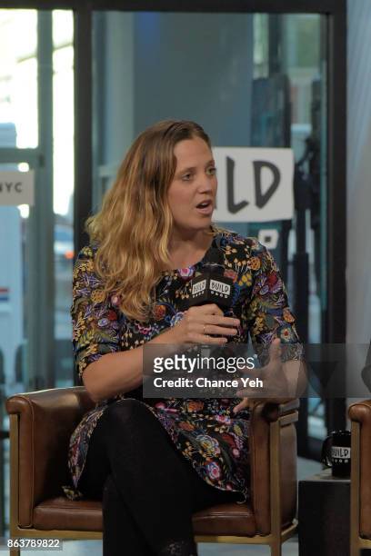 Heidi Ewing attends Build series to discuss the film "One of Us" at Build Studio on October 20, 2017 in New York City.