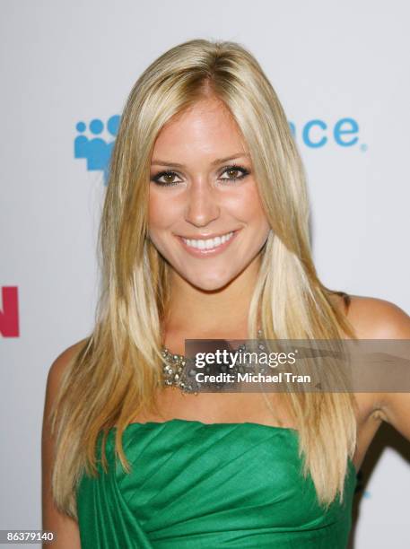 Personality Kristin Cavallari arrives to the NYLON Magazine and MYSPACE "Young Hollywood" party held at The Roosevelt Hotel on May 4, 2009 in...