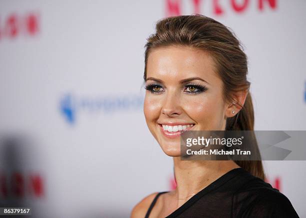 Actress Audrina Patridge arrives to the NYLON Magazine and MYSPACE "Young Hollywood" party held at The Roosevelt Hotel on May 4, 2009 in Hollywood,...