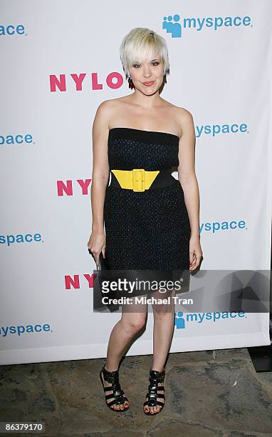 Actress Brea Grant arrives to the NYLON Magazine and MYSPACE "Young Hollywood" party held at The Roosevelt Hotel on May 4, 2009 in Hollywood,...