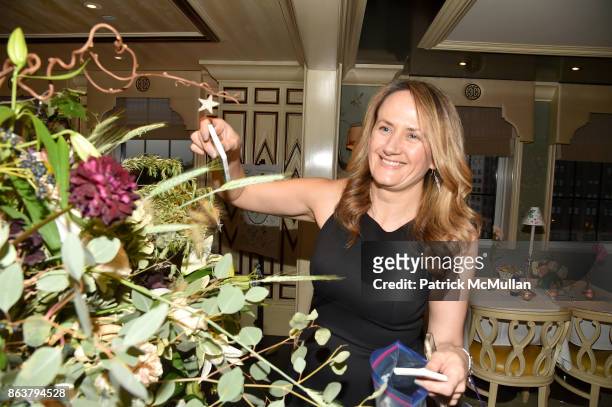 Lisa Currie attends the launch of Second Bloom: Cathy Graham's Art of the Table hosted by Joanna Coles and Clinton Smith at Bergdorf Goodman on...