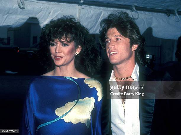 File photo of Victoria Principal & Andy Gibb attending the Peoples Choice Awards