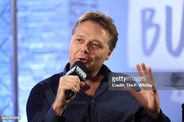 Actor Shaun Dooley from BBC Drama 'Gunpowder' during a panel discussion at BUILD London on October 20, 2017 in London, England.