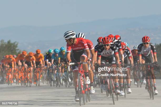 Members of CCC Sprandi Polkowice Team in the queue of the peloton, during the fifth stage - the 166 km Vestel Selcuk to Izmir, the second last stage...