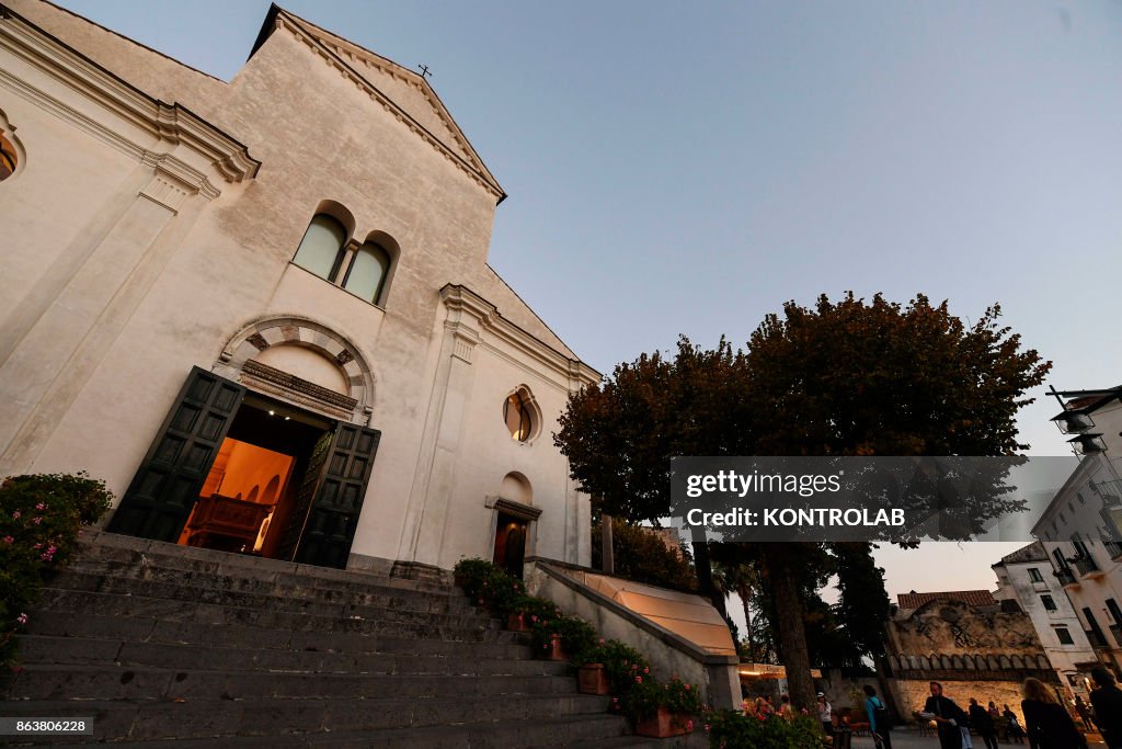 View of the Cathedral in Ravello, is a town and situated...