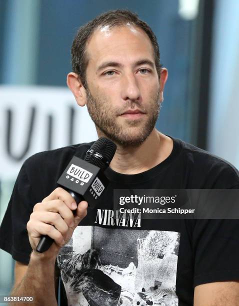 Comedian Ari Shaffir discusses the film "Ari Shaffir: Double Negative" at Build Studio on October 20, 2017 in New York City.