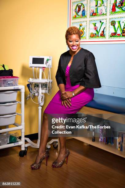 Of Nightlight Pediatrics, Zawadi Bryant is photographed for Forbes Magazine on April 5, 2017 in Sugar Land, Texas. PUBLISHED IMAGE. CREDIT MUST READ:...