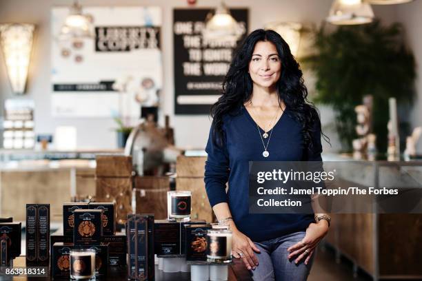 Founder of Alex and Ani, Carolyn Rafaelian is photographed for Forbes Magazine on November 3, 2016 in Cranston, Rhode Island. PUBLISHED IMAGE. CREDIT...